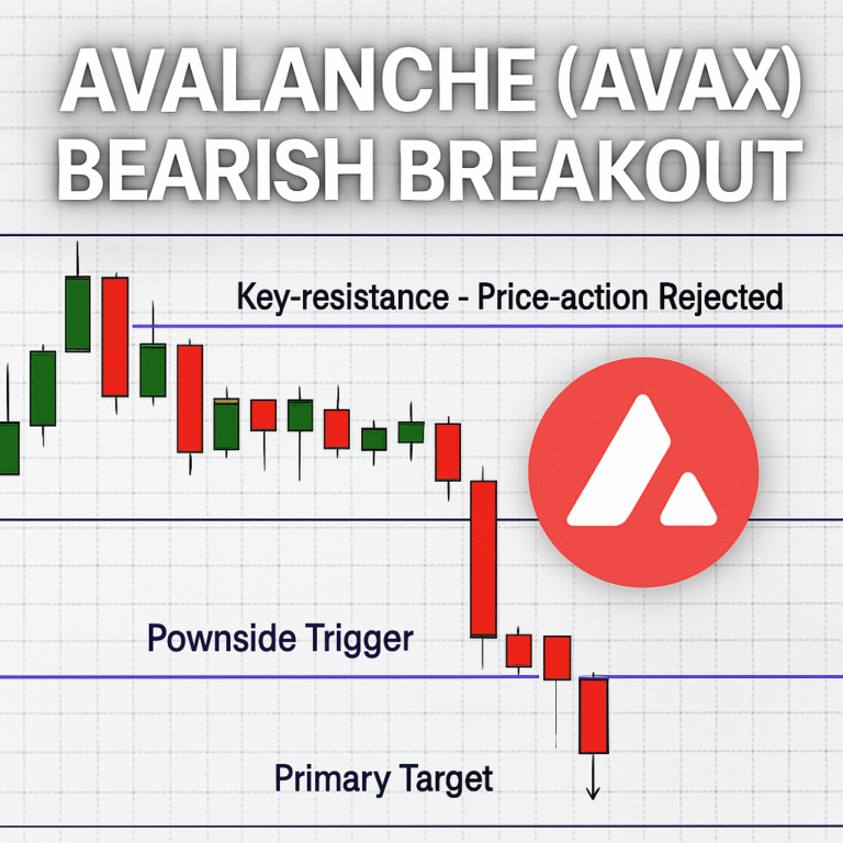 Avalanche (avax) bearish setup confirmed as key trigger tested