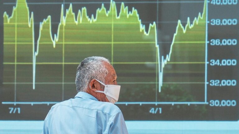 Global shares mostly lower a day after us markets continued