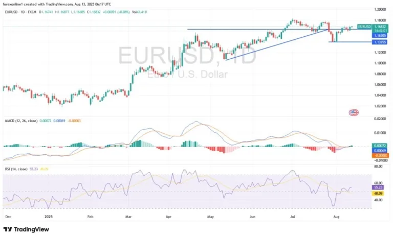Euro attempts a recovery (chart)
