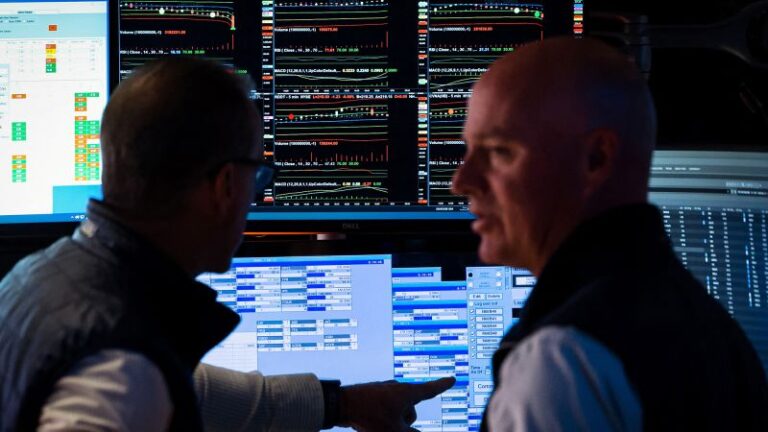Wall street closes out a wild month on a subdued